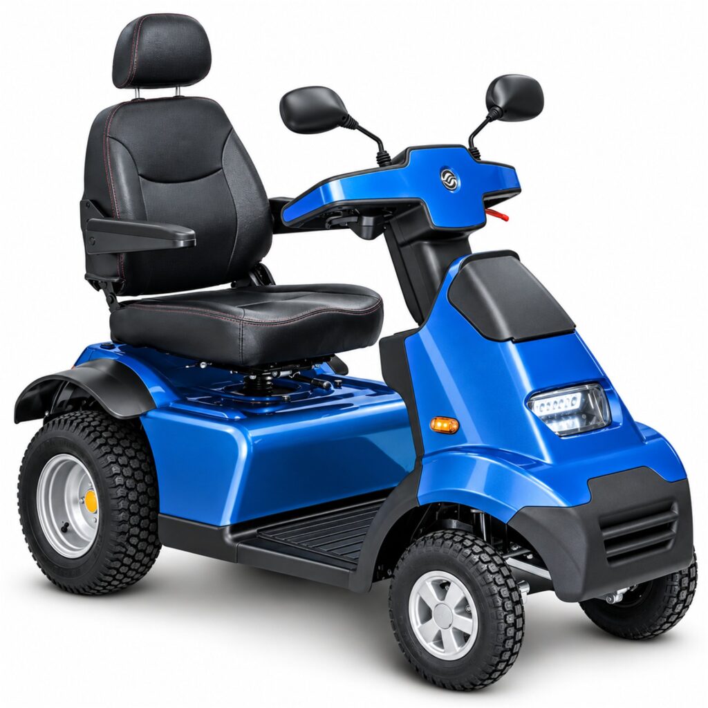 Blue Afiscooter S4 Mobility Scooter